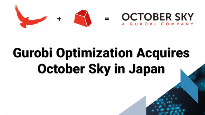 Gurobi Optimization has acquired October Sky, Japan’s leading mathematical optimization services provider.