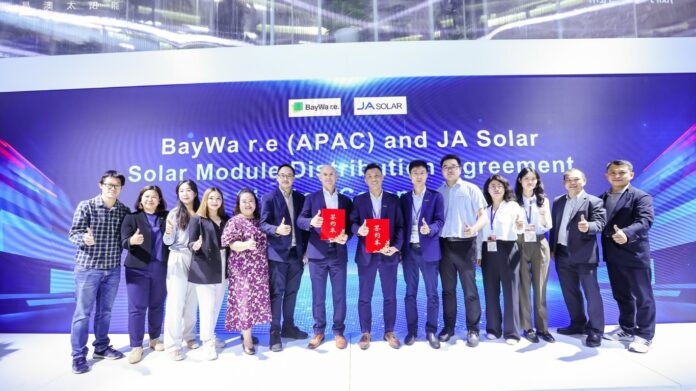 JA Solar and BayWar.e. Sign Strategic Solar Module Distribution Cooperation