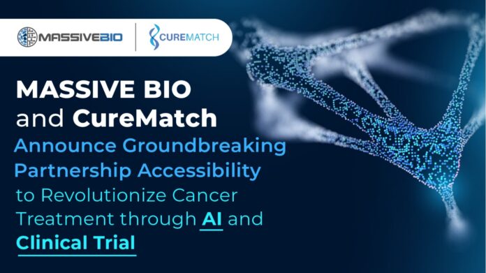 Massive Bio and CureMatch announce groundbreaking partnership accessibility to Revolutionize Cancer Treatment through AI and Clinical Trial