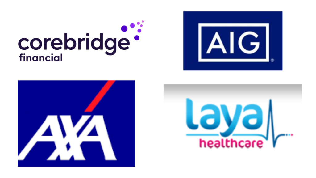 Corebridge Financial, Laya Healthcare, AXA, American International Group