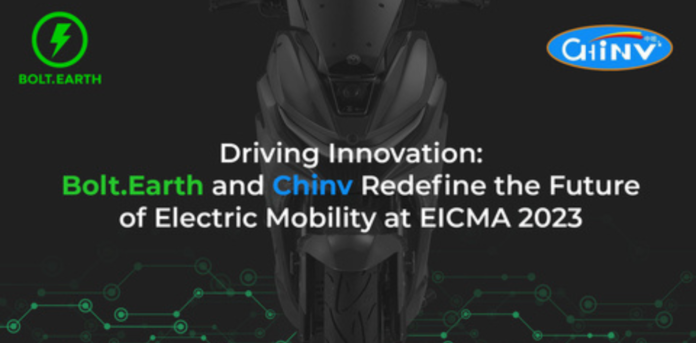 Driving Innovation: Bolt.Earth and Chinv Redefine the Future of Electric Mobility at EICMA 2023 with a long-lasting partnership