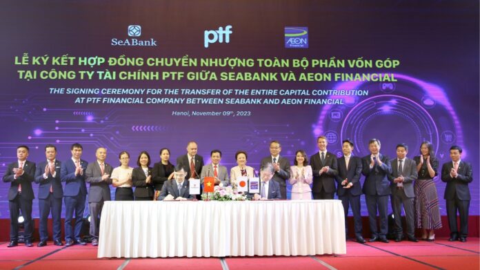 SeABank and AEON Financial have signed a transfer contract for PTF Financial Company valued at 176.6 million USD