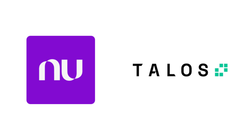 Nubank and Talos logo