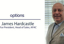 Options welcomes James Hardcastle as VP Head of Sales, APAC James Hardcastle as Vice President, Head of Sales, Asia Pacific (APAC) Options